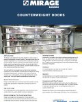 Counterweight Mirage Doors