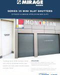 Mirage S35 Aluminium Roller Shutters