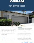 Mirage Tilt Garage Doors